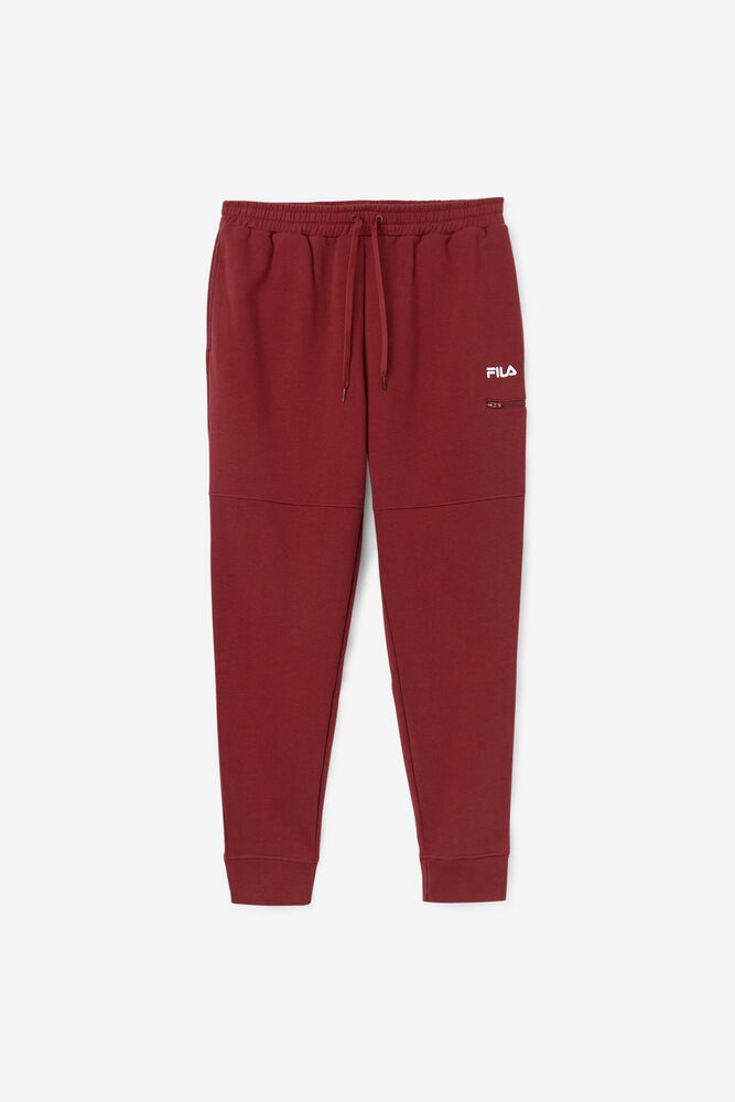 Fila Pants Mens Red - Canadice Jogger - Philippines 8420637-CB